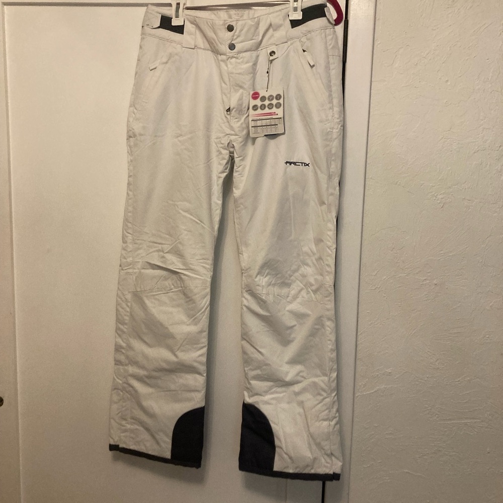 Arctix White and Black Snow Pants